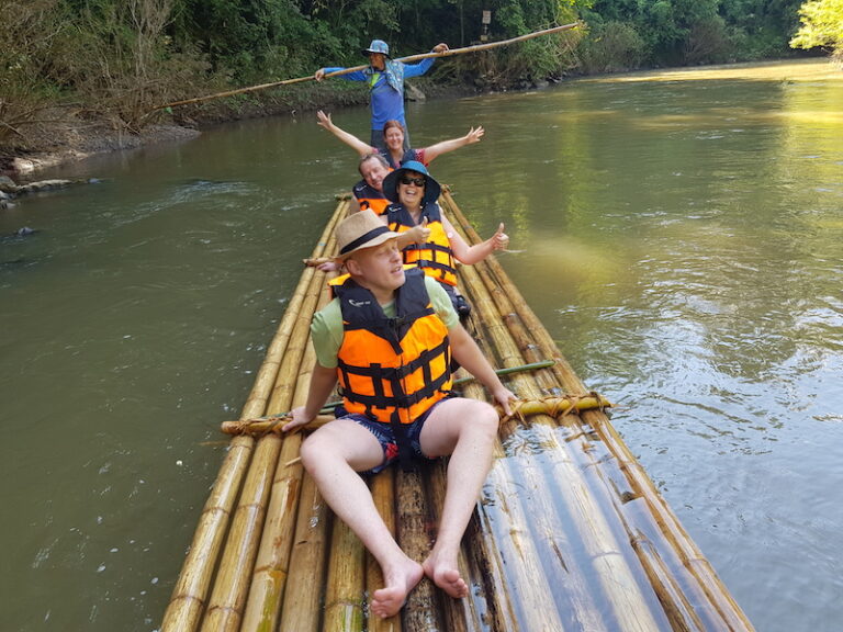 Fun Bamboo Raft Thailand